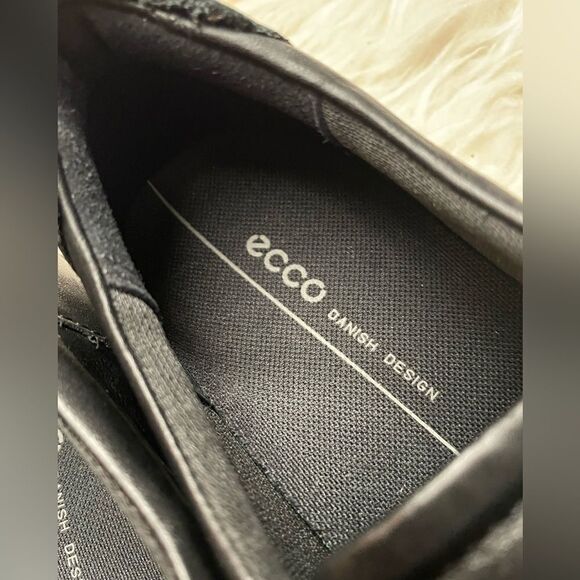 ECCO Double Velcro Strap Shoe Black 39 - Picture 5 of 8